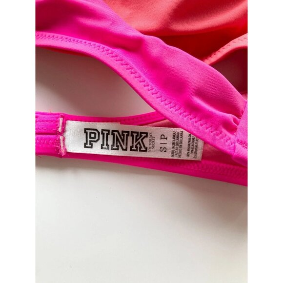 Lot of 5 PINK by VICTORIA'S SECRET Pink Chevron Striped Bikini Tops, Size S - Picture 6 of 16